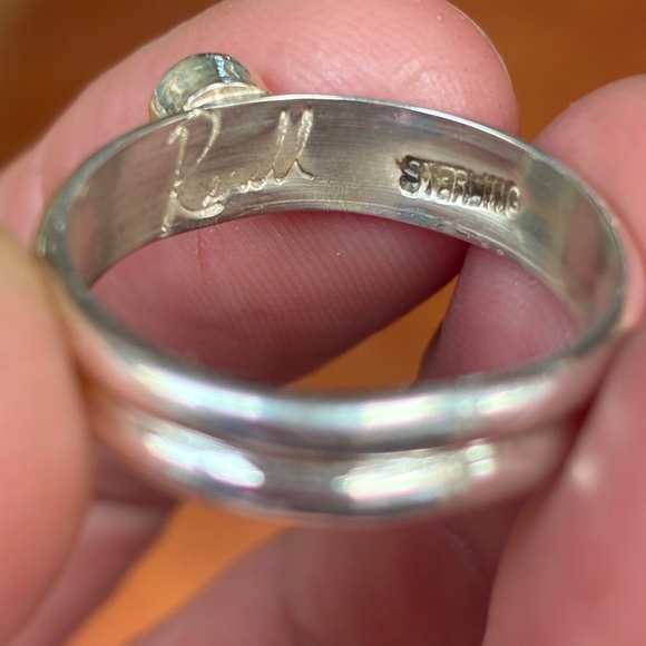 Navajo Sterling Silver 925 Ring, Signed & Stamped - Picture 2 of 2